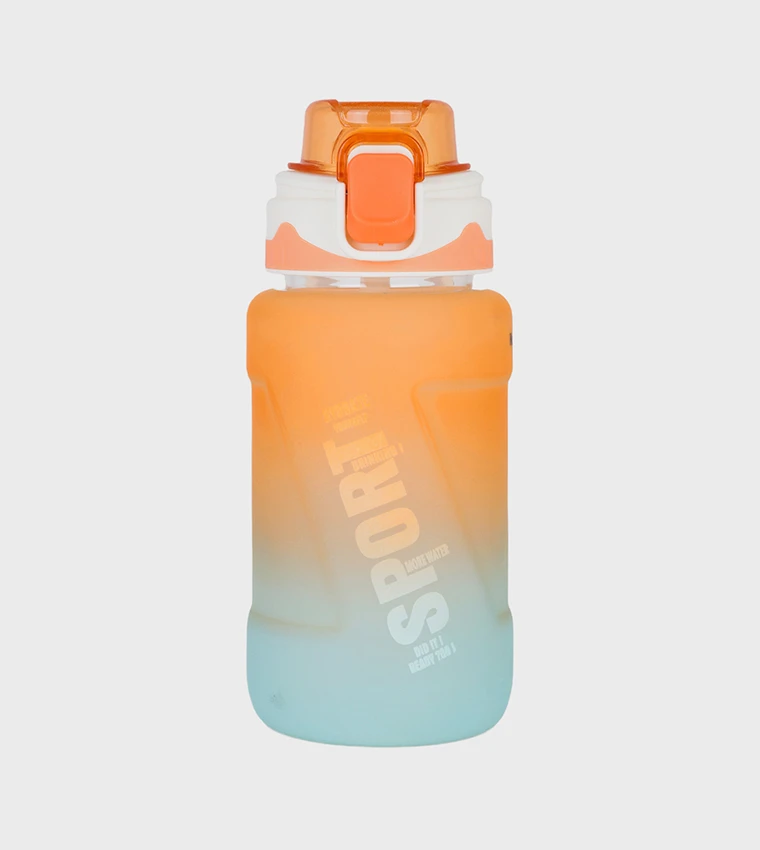 Orange Kids Water Bottle 550ml with Straw by Nova