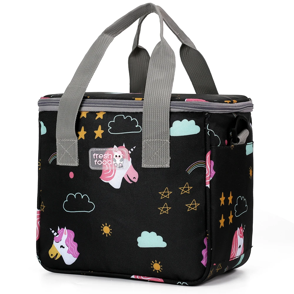 Unicorn Lunch Bag - Black