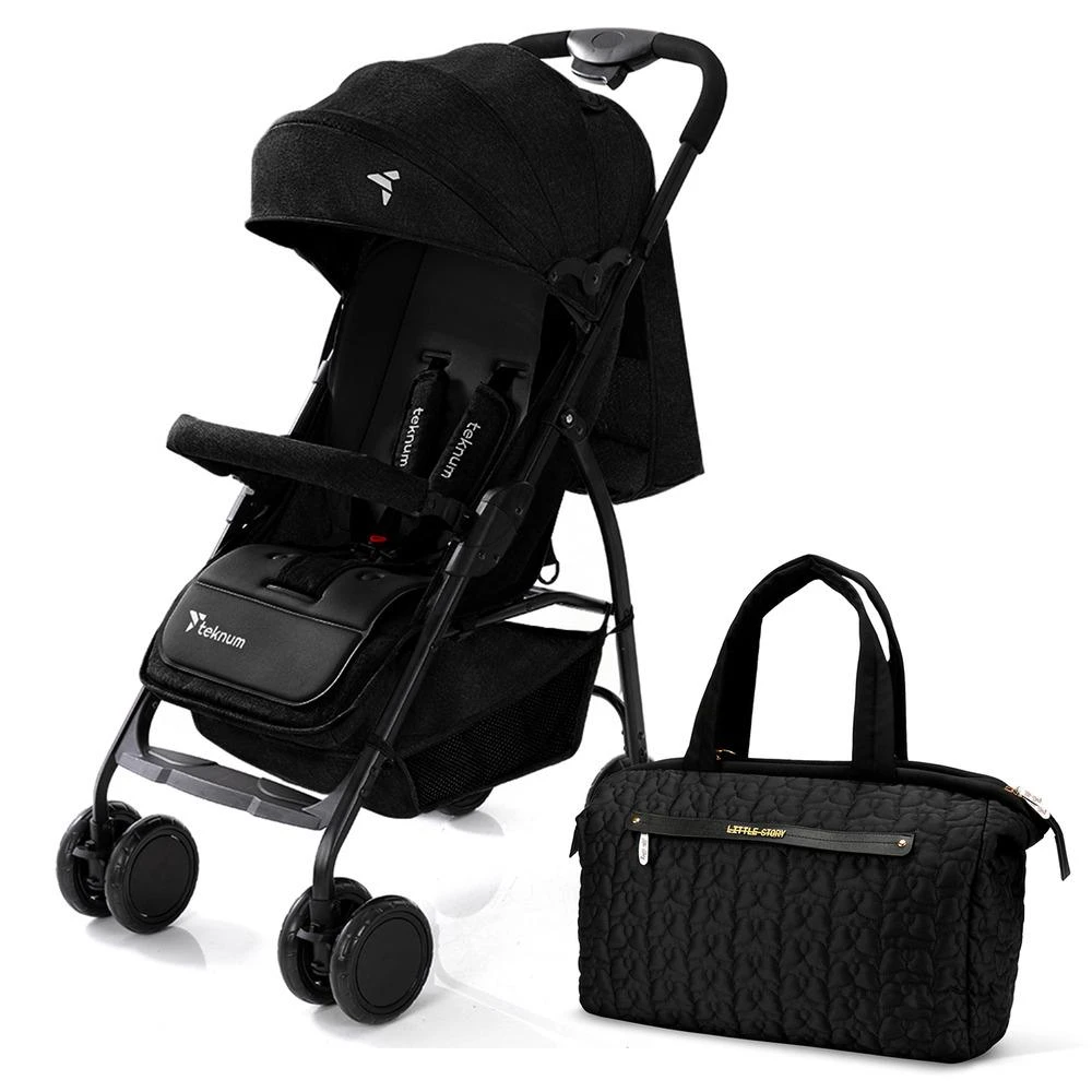 Trip Stroller Diaper Bag Combo - Black