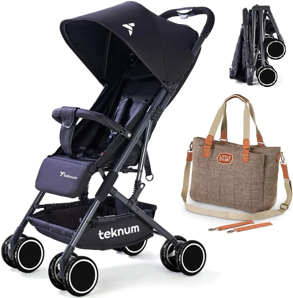 Stroller Diaper Bag Combo - Black