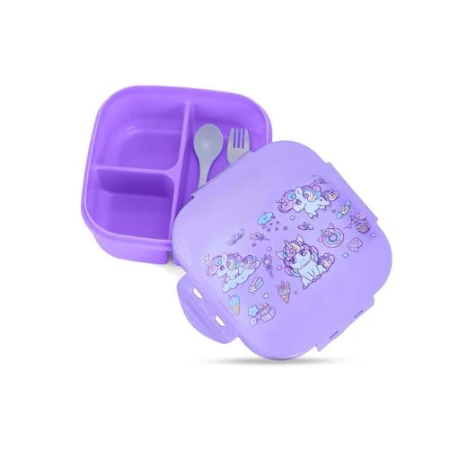 Kids Bento Lunch Box Unicorn Purple