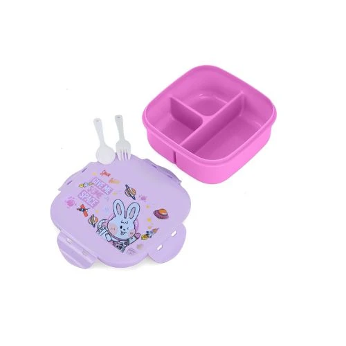 Kids Bento Lunch Box Rabbit Pink