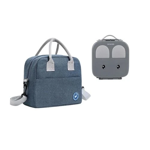 Bento Box with Lunch Bag Combo - Grey