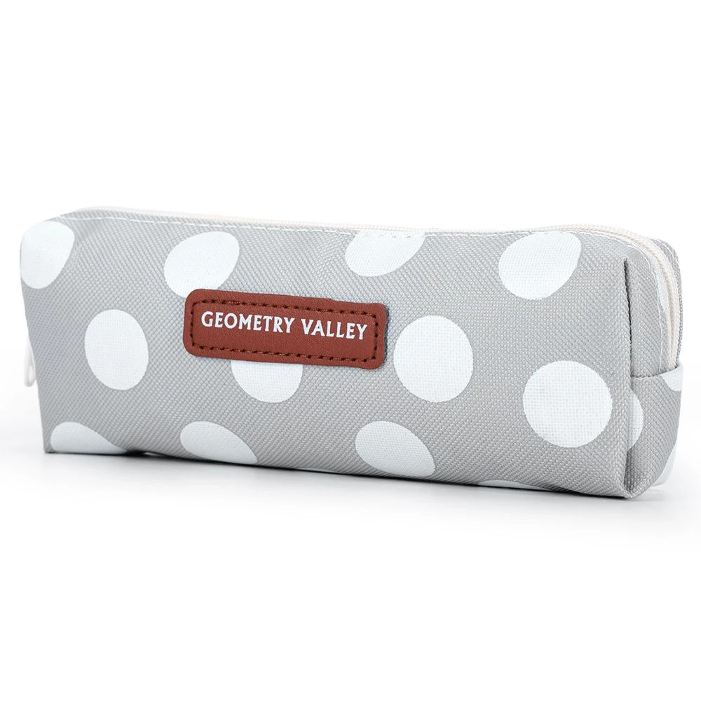 Pencil Pouch - Polka white