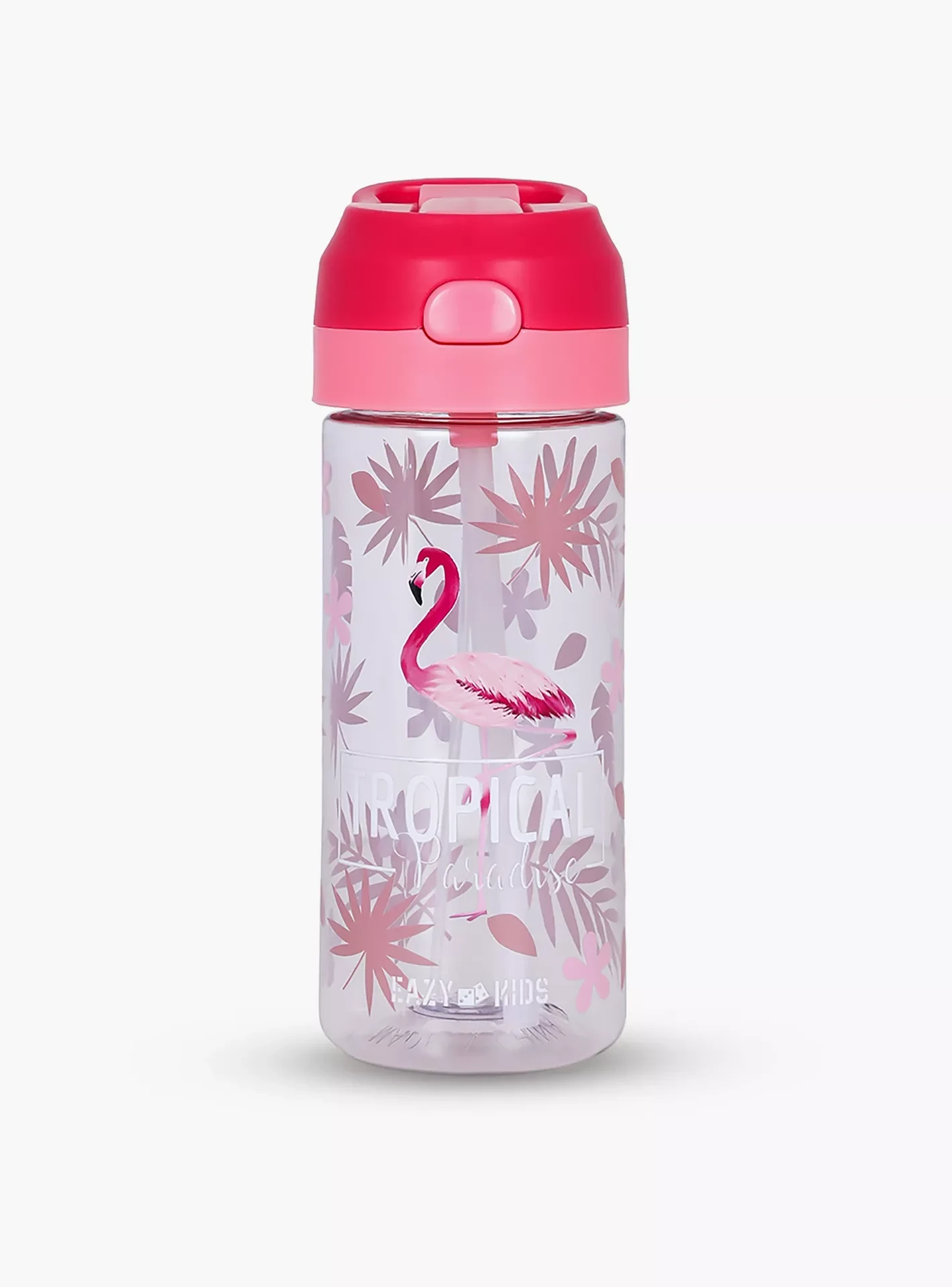 Kids Tritan Water Bottle with Spray Tropical Pink, 420ml