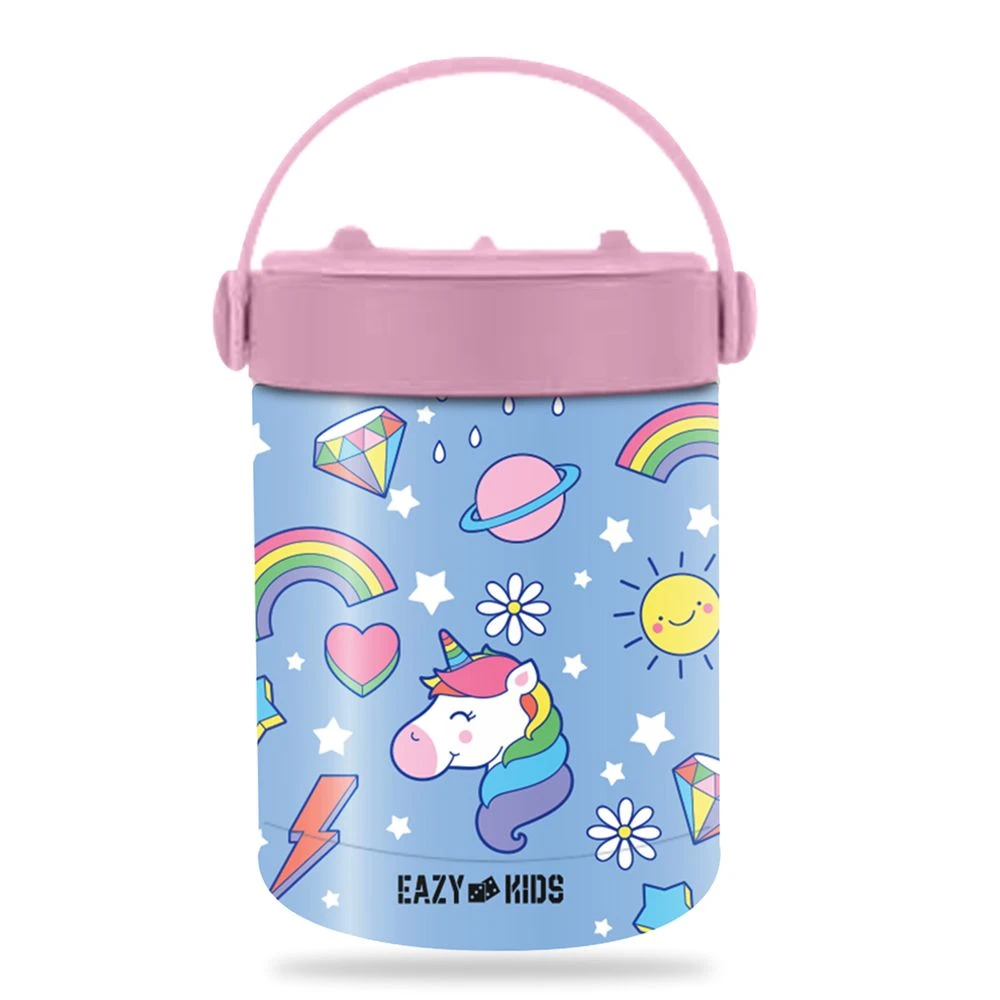 Unicorn Stainless Steel Insulated Food Jar - Blue (350ml)