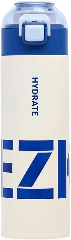Double Wall Insulated Travel Water Bottle - Blue, 550ml