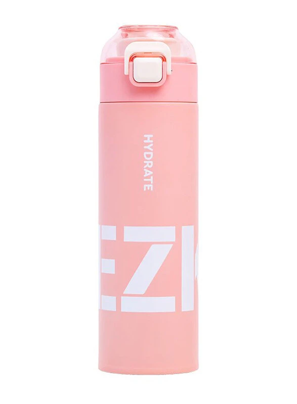 Double Wall Insulated Travel Water Bottle - Pink, 500ml
