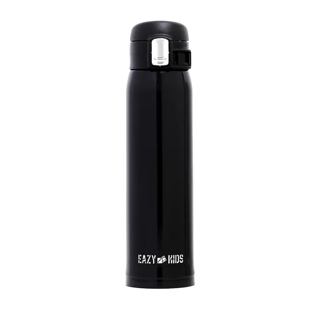 Double Wall Insulated Travel Water Bottle - Black, 500ml
