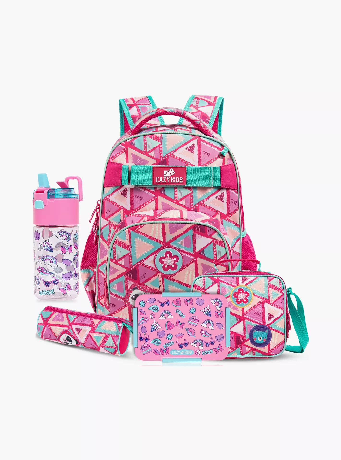 Kids Back to School Combo Set of 5 Gen Z - Pink