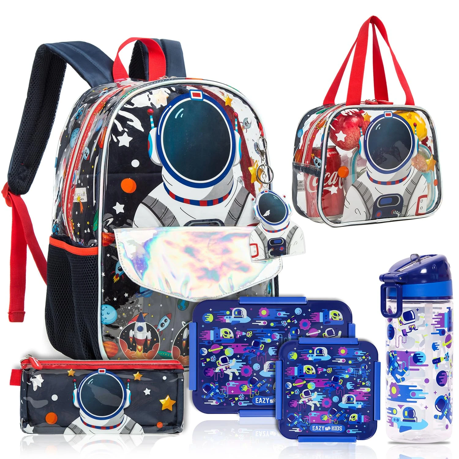 Kids Back to School Combo Set of 6 Space - Blue