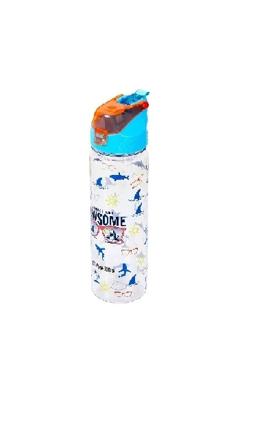 Jawsome Shark 2-in-1 Tritan Water Bottle - Blue (650ml)