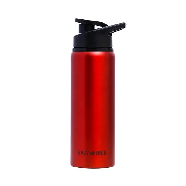 Red Stainless Steel Sports Water Bottle – Leak-Proof, Double Wall Insulated Bott