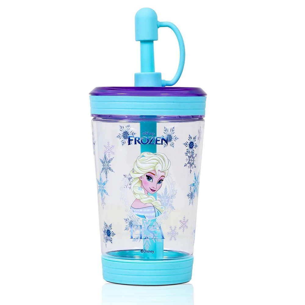 Frozen Princess Elsa Tritan Sipper Tumbler Water Bottle with Straw and Lid