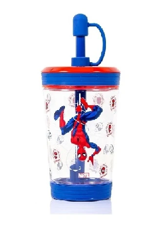 Spider-Man Tritan Sipper Tumbler Water Bottle with Straw