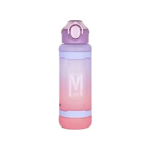 Kids Water Bottle 1000ml with Straw - Purple