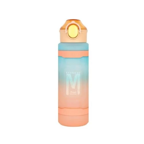 Kids Water Bottle 1000ml with Straw - Orange