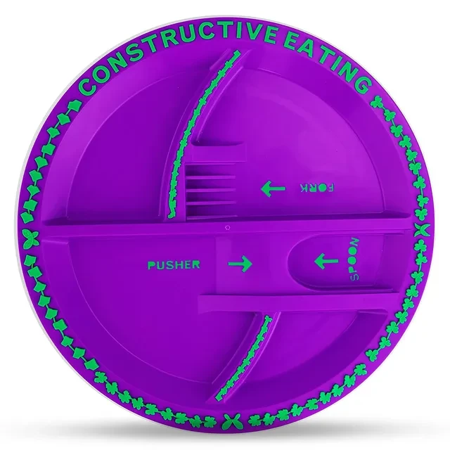 Eating Plate - Garden Purple