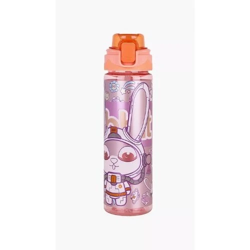 Orange Kids Water Bottle 700ml with Straw by Nova