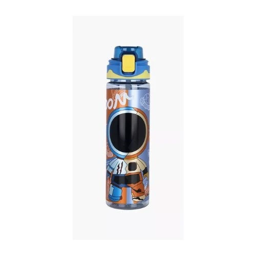 Yellow Kids Water Bottle 700ml with Straw by Nova