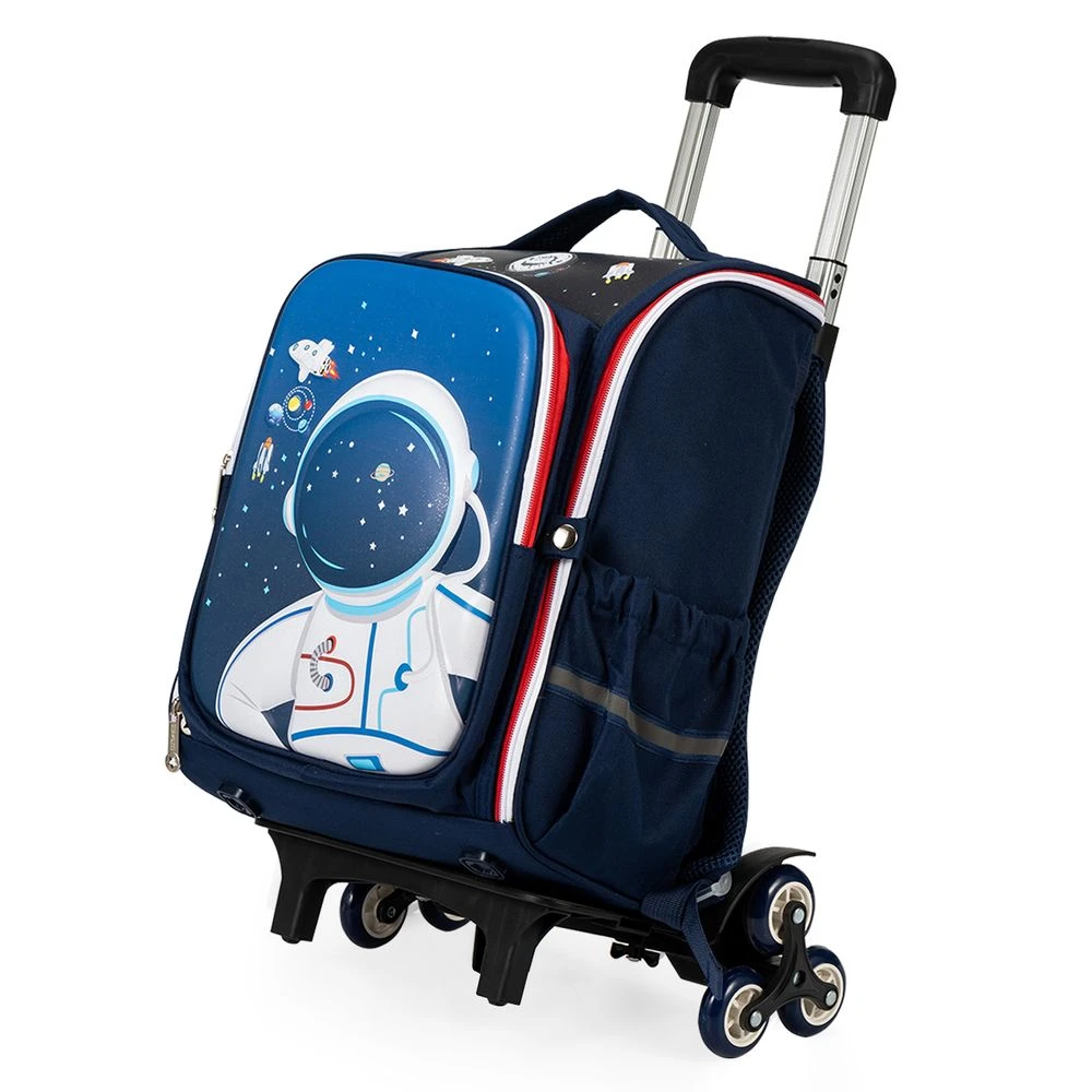 Kids - School Bag wt Trolley, Astronaut Blue