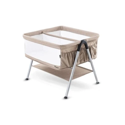 FELLOW 2 Twin Bedside Crib Bassinet - Ivory
