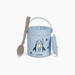 Eazy Kids Super Shark Stainless Steel Insulated Food Jar - Blue(350ml)