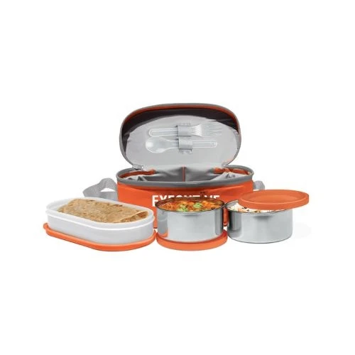 Executive Insulated Lunch Box (2 Stainless Steel Container, 280 ml Each