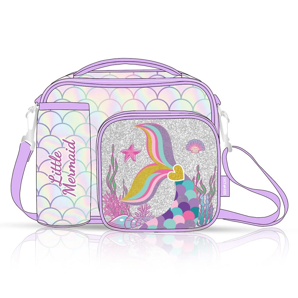 Bottle/Lunch Bag Mermaid Chrome - Purple