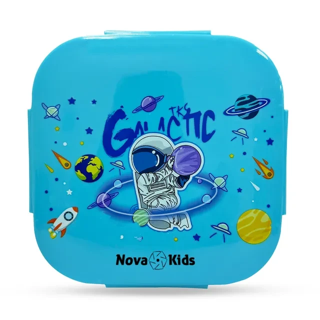 Square 1000ml Bento Lunch Box - Astronaut Blue