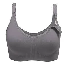 Breastfeeding Nursing Bra - Grey 95B