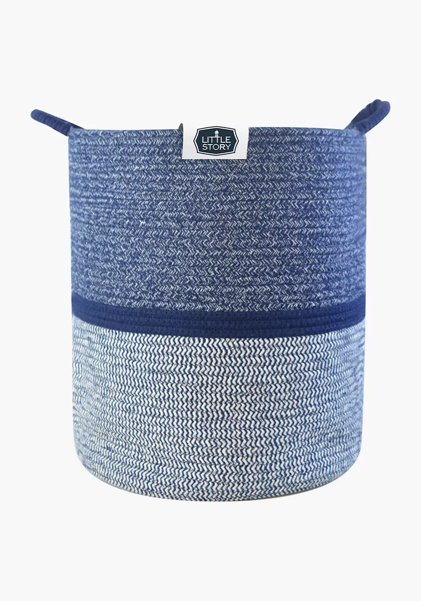 Cotton Rope Diaper Caddy XL - Blue