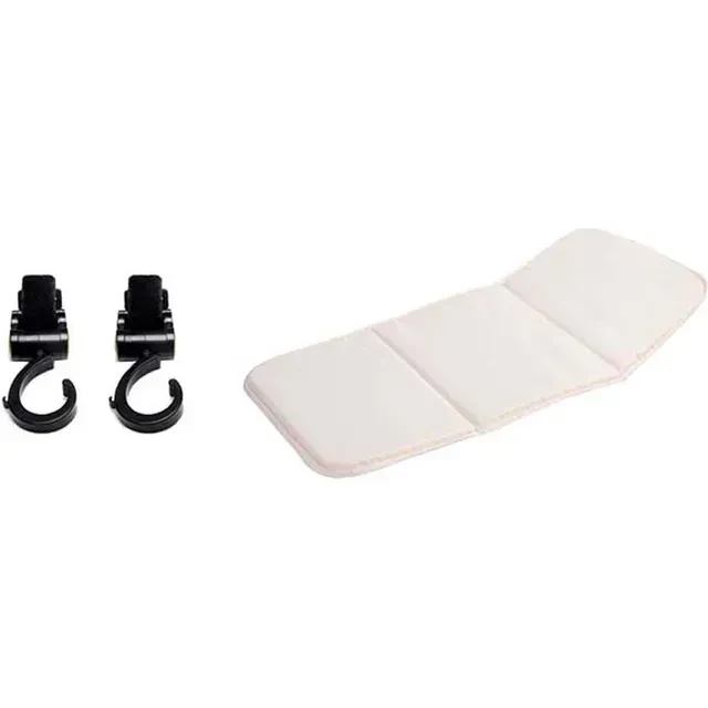 Rotating Stroller Hooks and Diaper Changing Pad Combo