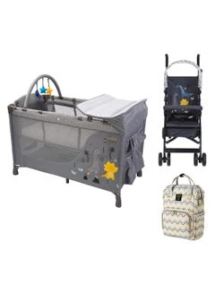 Playard + Stroller & Diaper Bag Set