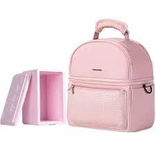 Insulated Lunch Bag wt Thermos Box - Pink