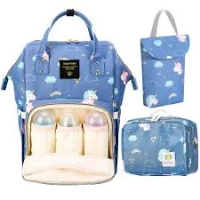 Diaper Travel Kit - Unicorn Blue
