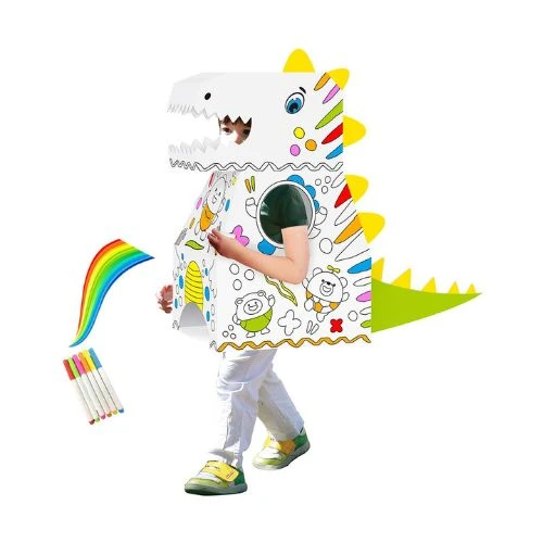 DIY Doodle Coloring Wearable Dinosaur