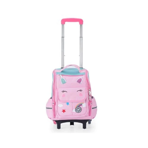 Kids - School Bag wt Trolley, Pink