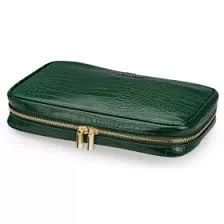 Jewelry Organizer Case - Crocodile Green