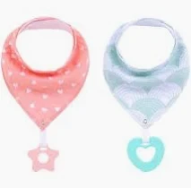 Bandana Drool Bibs Set of 2 - Love