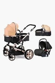 3In1 Pram Stroller | Sleeping Bassinet | Extra Wide Seat | Wide Canopy |
