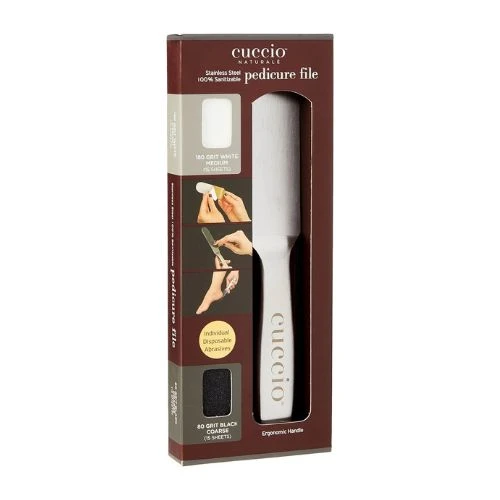 Cuccio CU Stainless Steel PedIcure file kit 30 Pcs