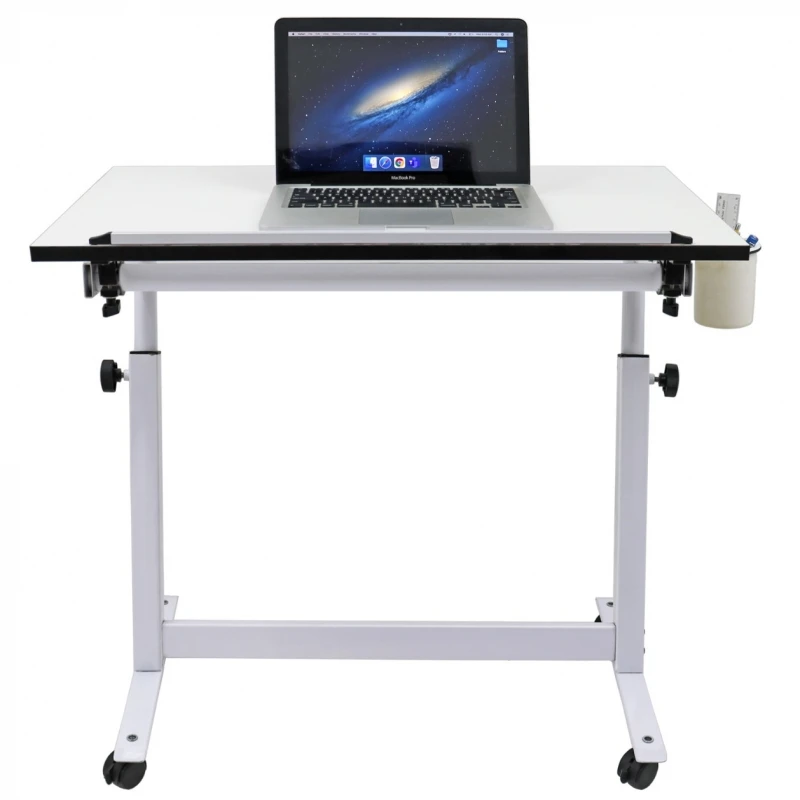 MESCO ISOMARS SIT-N-STAND TABLE - Adjustable (White)