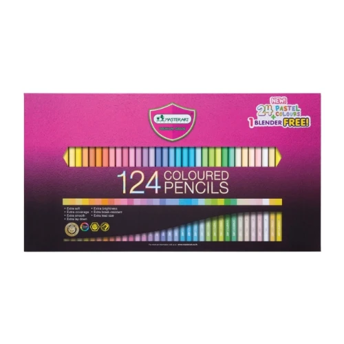 MASTER ART Premium Grade Colored Pencils Set of 124colors.