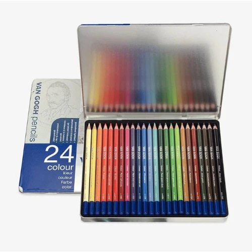 VAN GOGH COLOUR PENCILS BASIC SET WITH 24 COLOURS.