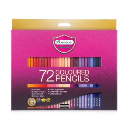 MASTER ART Premium Grade Colored Pencils Set of 72colors.