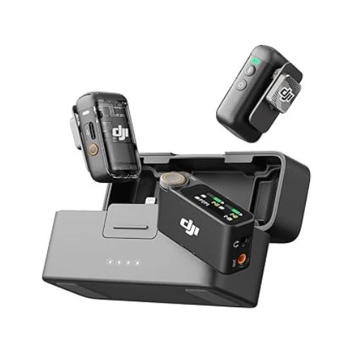 DJI Mic 2 Wireless Microphone Kit – Professional Dual-Channel Audio Recording