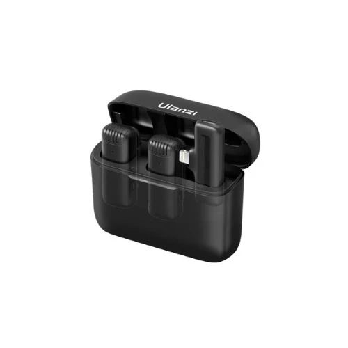 Ulanzi J12 Wireless Lavalier Microphone for iOS – Dual Mic, Plug-and-Play, Noise Reduction