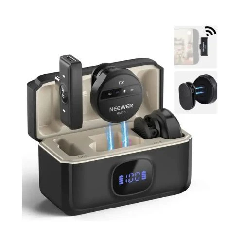 Neewer KM18 Wireless Button Lavalier Microphone Kit