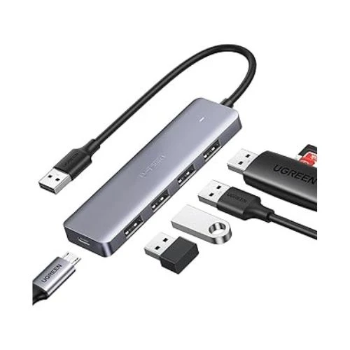 UGREEN 4-Port USB 3.0 Hub – High-Speed Ultra-Slim USB Expansion Adapter